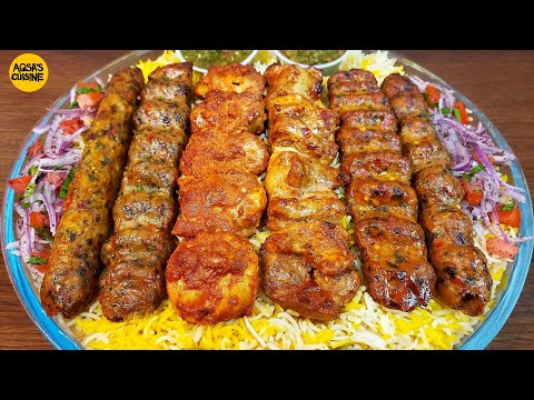 Turkish BBQ Platter, Turkish Chicken Adana Kebab By Aqsa's Cuisine Shish, Kofta, Urfa Kebab, Dawat