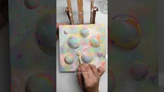 𝓭𝓻𝓮𝓪𝓶𝓬𝓸𝓻𝓮 °‧🫧⋆.ೃ࿔*:･⋆˚꩜｡ #art #mixedmedia #painting #clay