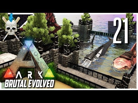 ARK: Brutal Evolved - Building & Decorating Our Water Pen & Base Updates! [S2-E21]