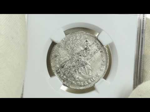 Coins.ee Auction 33. Russia Tynf 1707 IL-L - Very rare! - NGC AU Details