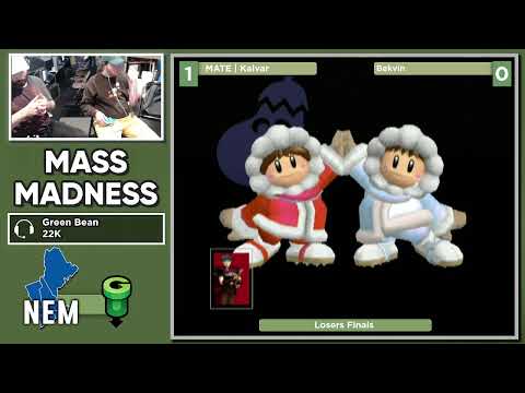 Mass Madness 43 SSBM - MATE | Kalvar (Marth) vs. Bekvin (Ice Climbers) - Melee LF