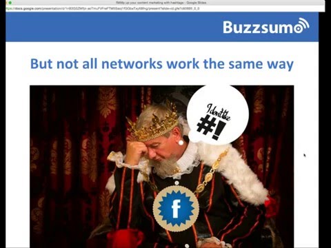 Using hashtags for content marketing with BuzzSumo and Hashtagify.me