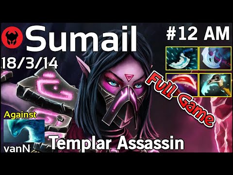 Sumail [EG] plays Templar Assassin!!! Dota 2 Full Game 7.20