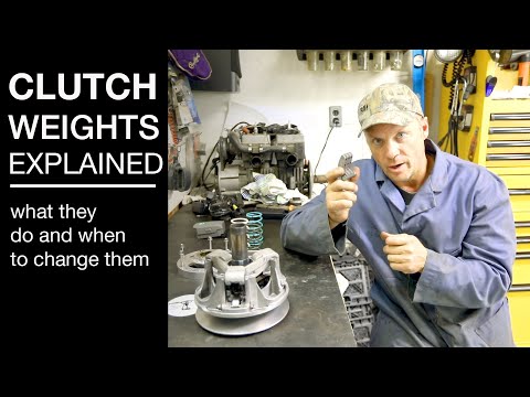 Clutch weights explained. Snowmobile.