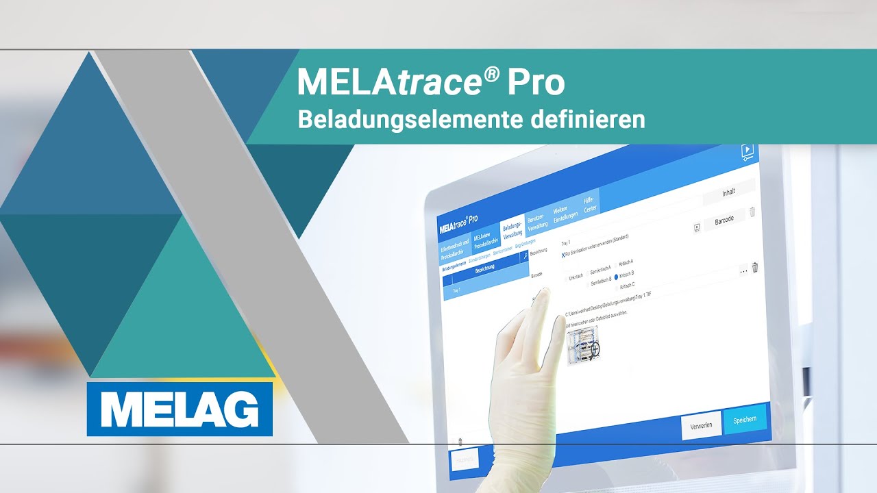 MELAtrace Pro Beladungselemente definieren