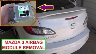 How to remove and Replace the Airbag Module on Mazda 3 2010 2011 2012 2013