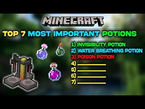 Top 7 Most Important Potions In Minecraft || Brewing Guide Minecraft
