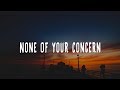 Jhené Aiko None Of Your Concern Lyrics