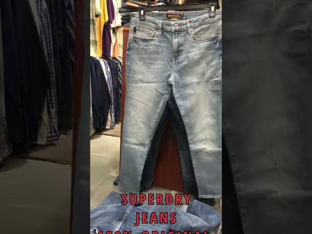 Vídeo relacionado con SUPERDRY, Pant Vintage Slim Straight Jeans M7010887A Clinton Vintage Grey, 30, Hombre, Adulto