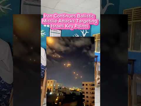 Iran Continues Ballistic Missile Attacks Targeting Israeli Key Points #iranisraelwar #iran #israel