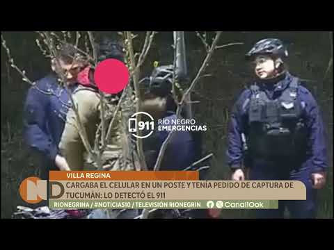 Villa Regina: cámaras del 911 detectaron a un hombre con pedido de captura de Tucumán
