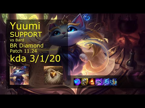 Yuumi Support vs Bard - BR 3/1/20 Patch 11.24 Gameplay