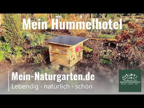 Mein Hummelhotel - Hummelnisthilfe - Hummelkasten - Hummelnest - Hummelhaus einrichten