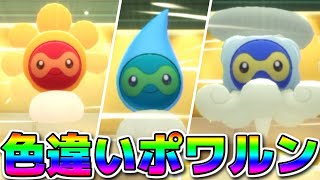 19年越しに追加された色違いフォルムチェンジポワルンがガチやばすぎたw【ポケモンBDSP】