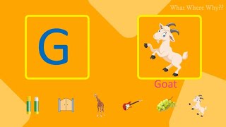 LETTER G PHONICS || Phonics Practice letter G || Phonics Learning Letter G || Letter G