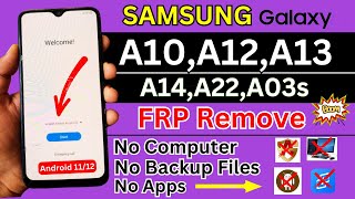 Finely Samsung Galaxy A10/A12/A13/A14/A22/A03s/ FRP Bypass || Without Pc || Youtube Update Fix 100%