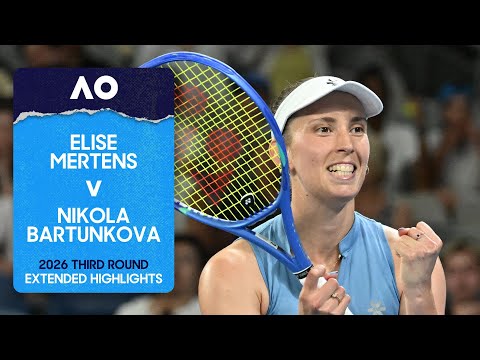Elise Mertens v Nikola Bartunkova Extended Highlights | Australian Open 2026 Third Round
