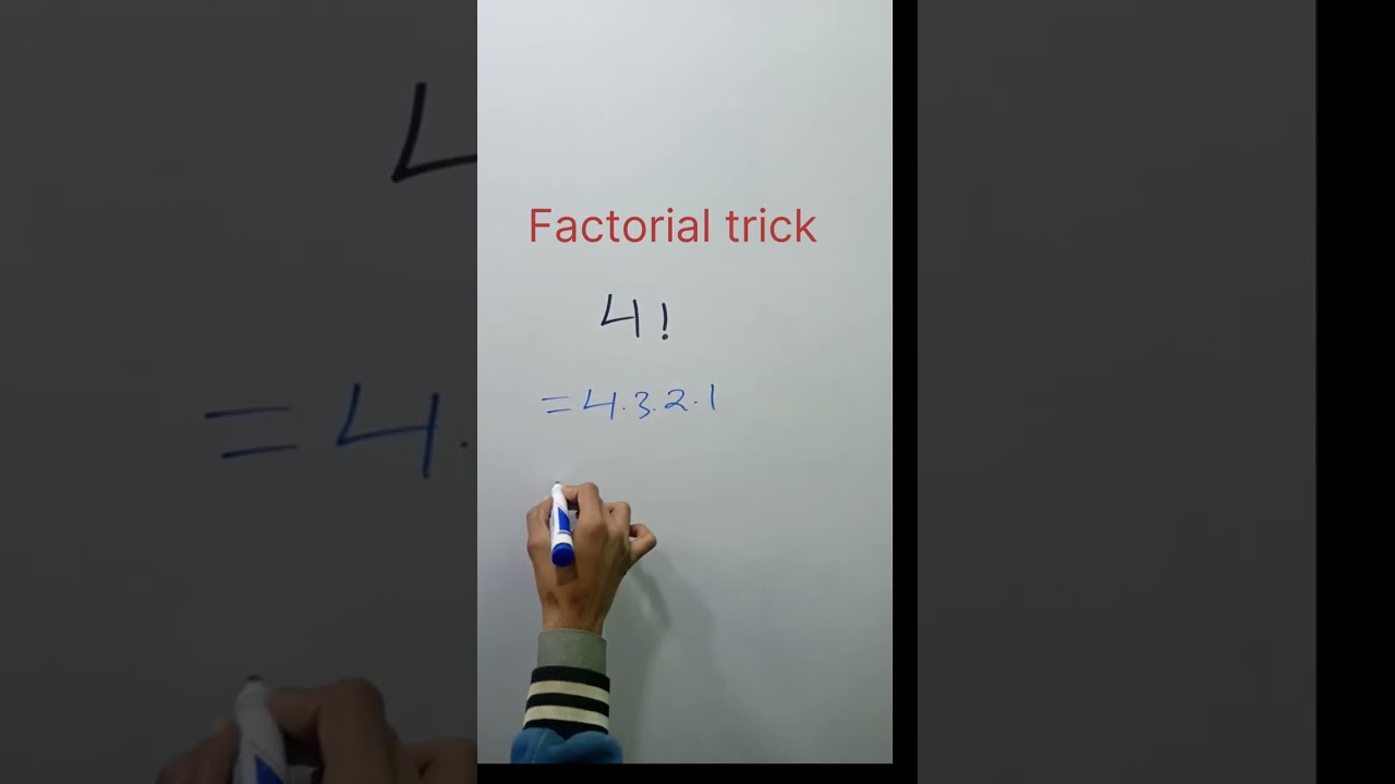 Factorial trick | math #shorts #maths #youtubeshorts