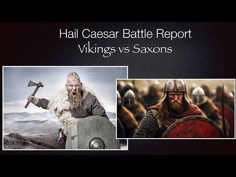 Hail Caesar Battle Report - Vikings vs Saxons #historicalwargaming #warlordgames