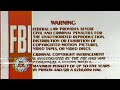 Red FBI Warning With Heavy Glitch