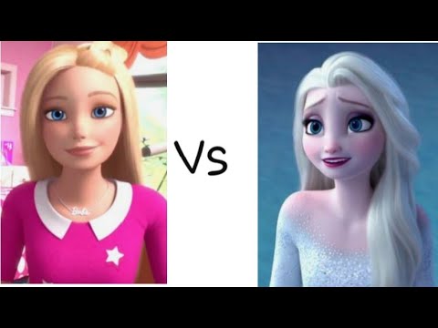 Barbie Vs Elsa | #barbie #elsa cake , nails etc #frozen 2 @barbie