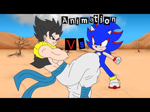 Shadic Vs Gogeta. Two Fusion Fight Animation 