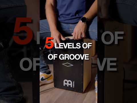 5 LEVELS OF CAJON (Beginner to Advanced) #shorts