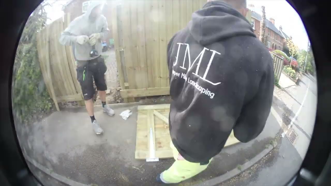 Installing - Closeboard Fence with concrete posts