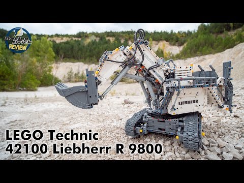 LEGO Technic 42100 Liebherr R 9800 unboxing, build highlights, review and field test!