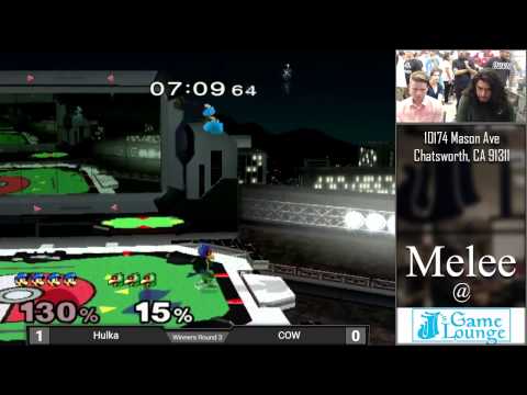 Melee at JJ's #19 - Hulka (Luigi) vs. COW (Falco) - Winners Round 3