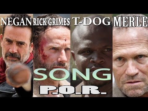 Negan, Rick Grimes, T-Dog, Merle Dixon - P.O.R.