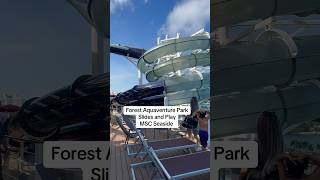 Forest Aquaventure Park ￼aboard MSC Seaside #cruisetour #cruise #msc #mscseaside