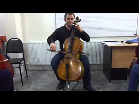 Çello İçin İlk Parmak Basma Çalışmaları.