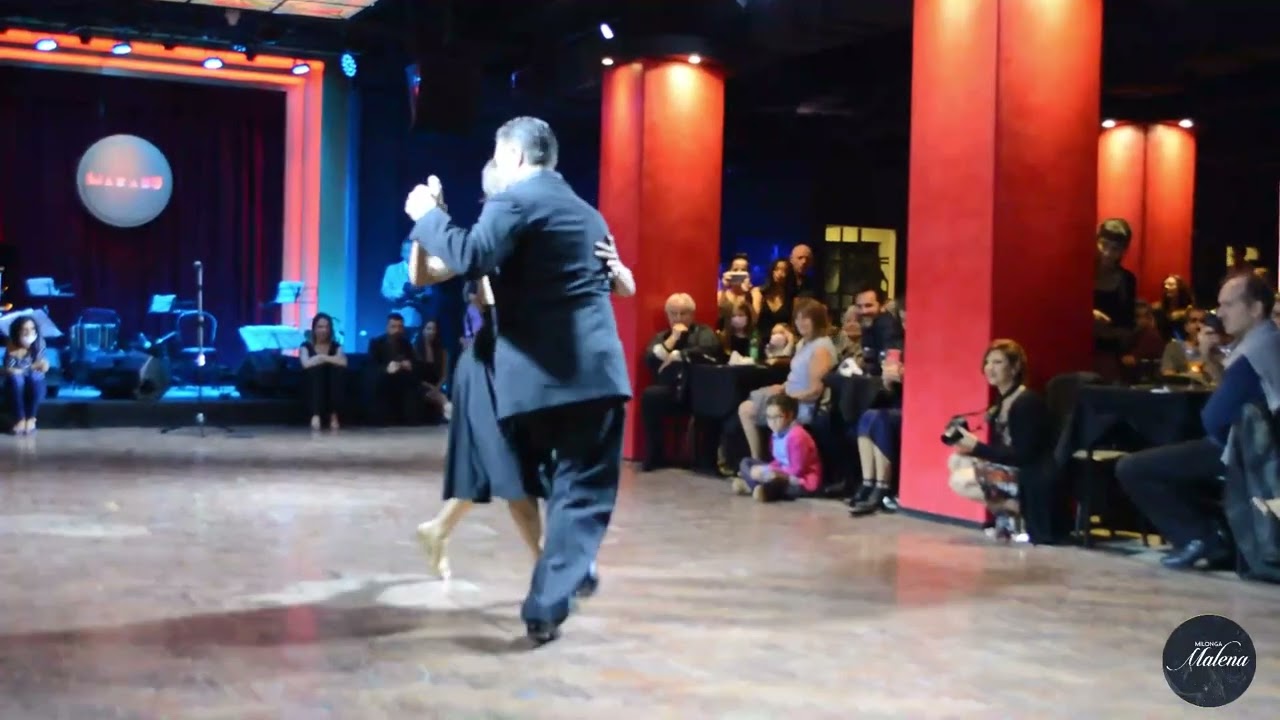 Bailaron en su reencuentro después de 15 años Mecha y el Pájaro en Milonga Malena - Marabu !! 1/3