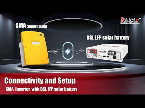 SMA inverter × BSLBATT battery: communication connection steps and test