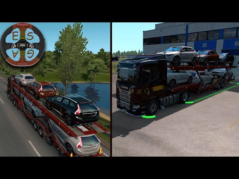 Scania 370S with Cars Cargo Driving to Tartu | Euro Truck Simulator 2| Logitech G29 Gameplay