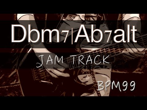 5 -1 Jam Backing Track (Dbm7  Ab7 alt) - Ab (G#) Altered Scale Practice