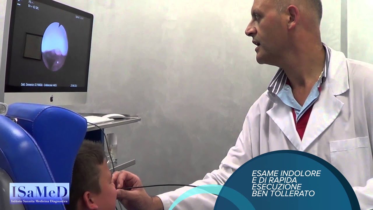 Laringoscopia con ottica flessibile in un bambino: esame rapido ed indolore