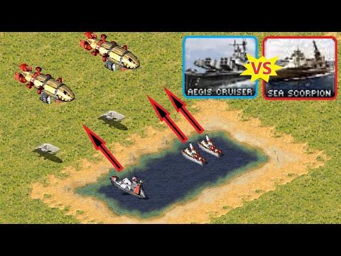 Aegis vs 2 Sea Scorpions - Red Alert 2
