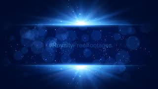 Title background video | blue bokeh effects, particles abstract background | Royalty Free Footages