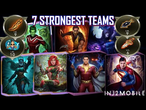 My Top 7 Strongest Teams (P2W Edition) | Injustice 2 Mobile