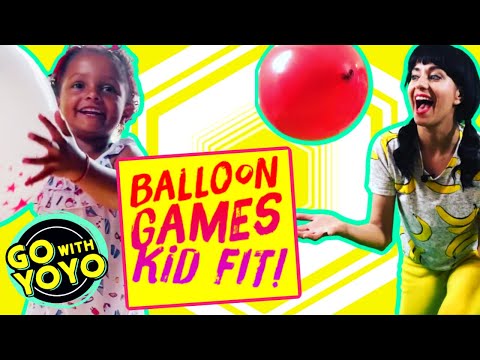 BALLOON GAMES! At Home PE Activities 🎈GO with YOYO