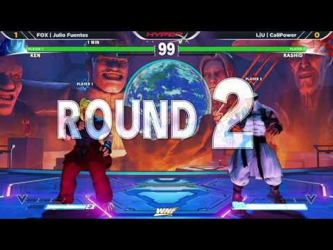 WNF 2.6 SFV - FOX | Julio Fuentes (Ken) vs L|U | CaliPower (Rashid)