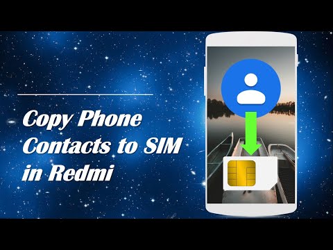 How to Copy Phone Contacts to SIM in Redmi