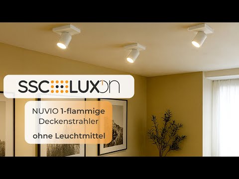 SSC-LUXon NUVIO Spotleuchte 1-flammig downlight schwenkbar weiß ohne Leuchtmittel - Produktvorschau