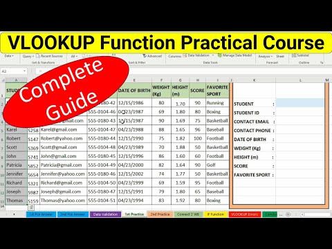 Complete Excel VLOOKUP Function Practical Course - VLOOKUP Formula with Practical Exercises