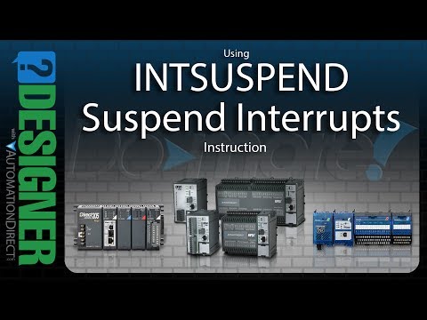 BRX Do-more Designer Using the INTSUSPEND Instruction from AutomationDirect