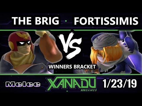 S@X 286 SSBM - The Brig (Captain Falcon)  Vs. fortissimis (Sheik) - Smash Melee Winners Round 2