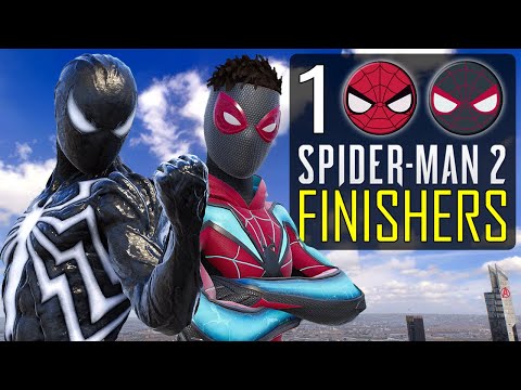 All 100 Spider-Man 2 Finishers | Peter Parker, Miles Morales, Venom