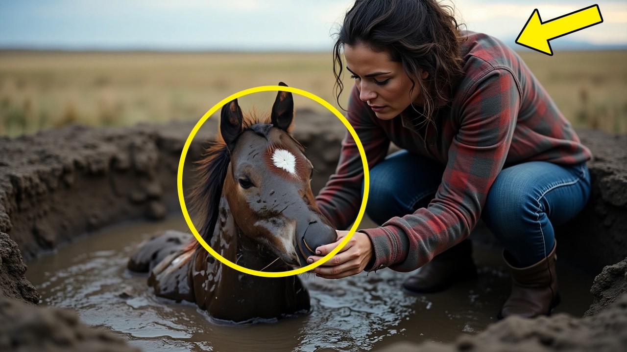 Lonely Woman Rescues Mustang Foal from Swamp—But What Happens Next Will Break Your Heart